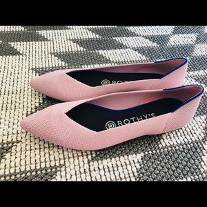ROTHY’S PINK PETAL RECYCLED MATERIALS POINTY FLATS